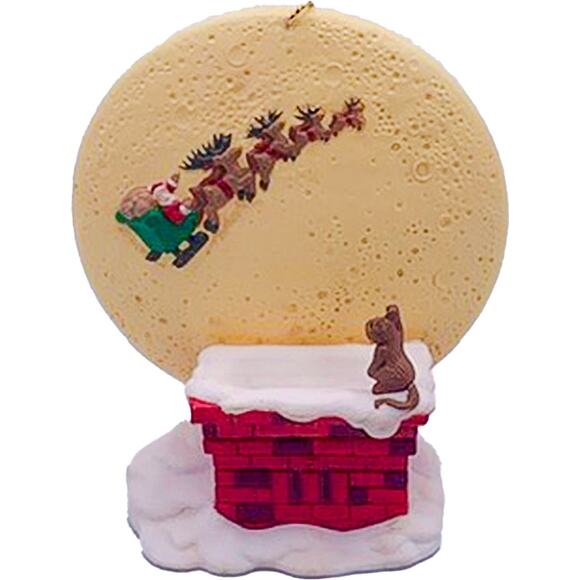 1997 Hallmark Keepsake Happy Christmas to All Collector's Club Ornament in Box - Picture 2 of 6